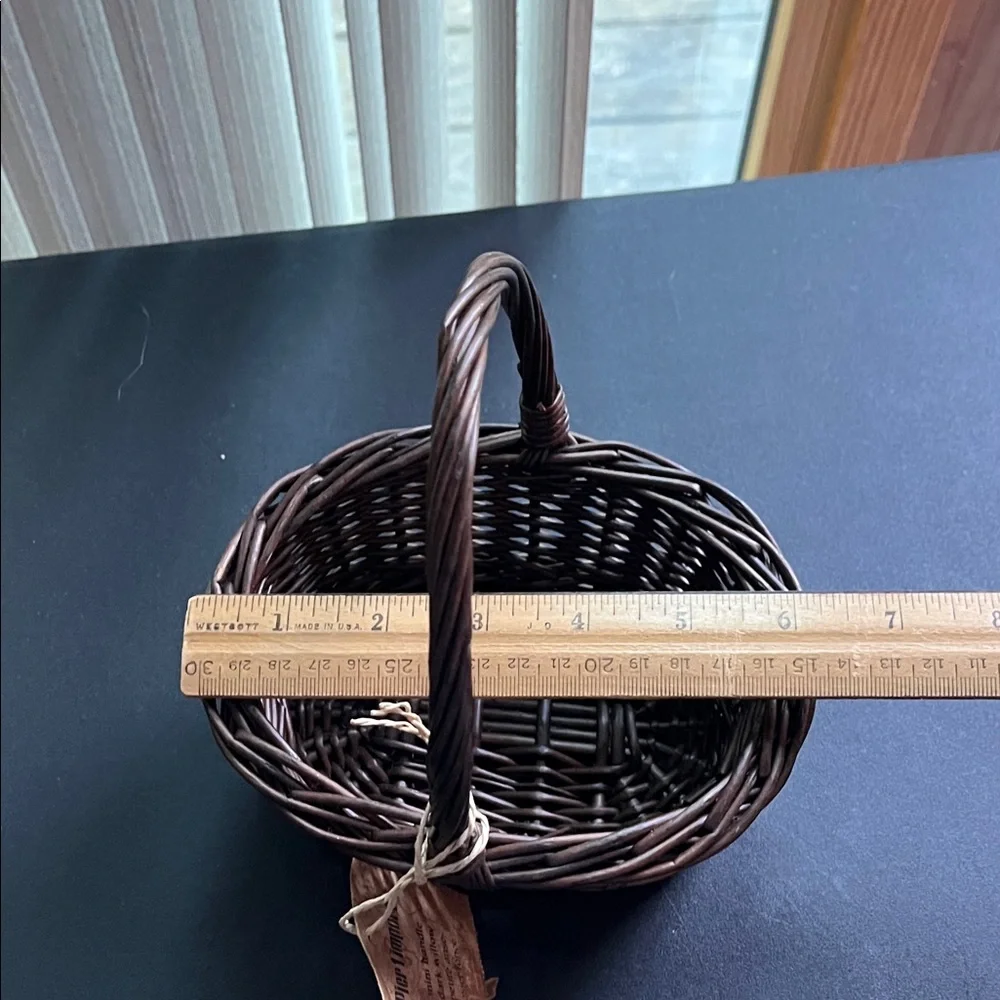 Pier 1 Brown Willow Basket with Handle